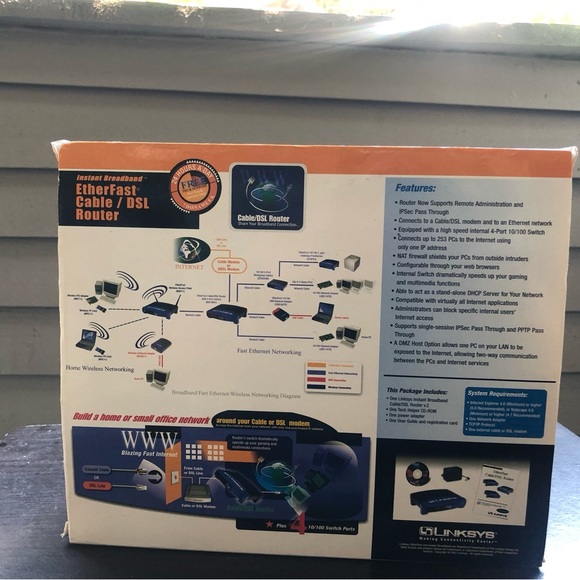 Linksys Instant Broadband EtherFast Cable/DSL Router- BEFSR41 V.2 - Picture 10 of 10